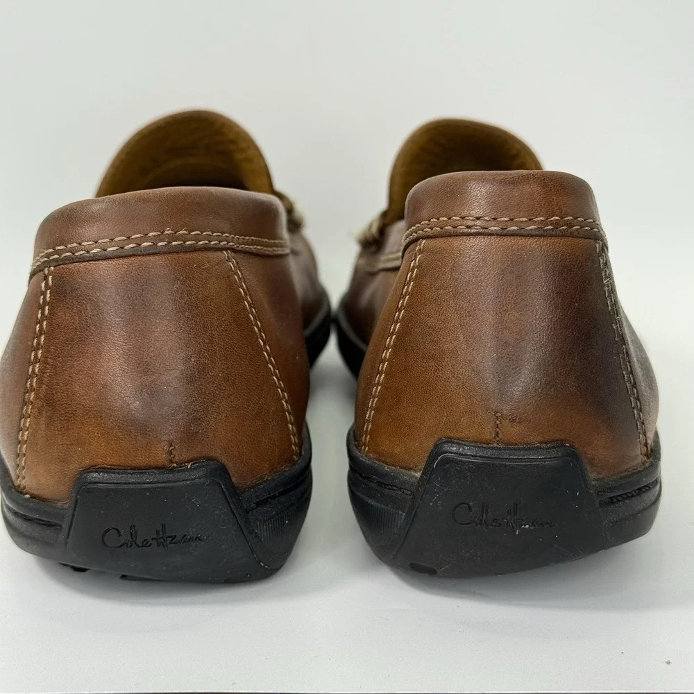 Cole‎ Haan Men's 10 Brown Leather Penny Loafers Slip On Casual Dress Shoes